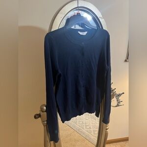 Women’s Time and Tru Women's Navy Cardigan Sweater